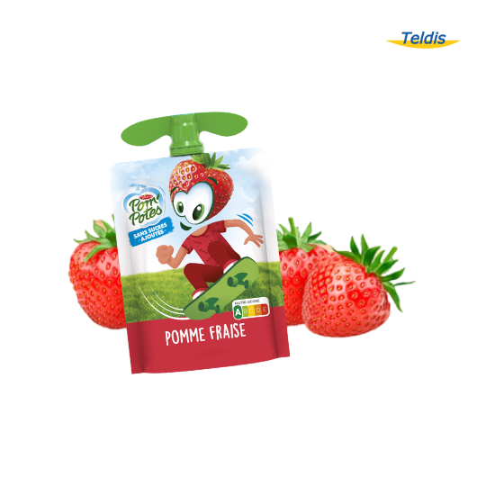 Photo de Compote de pommes et fraises